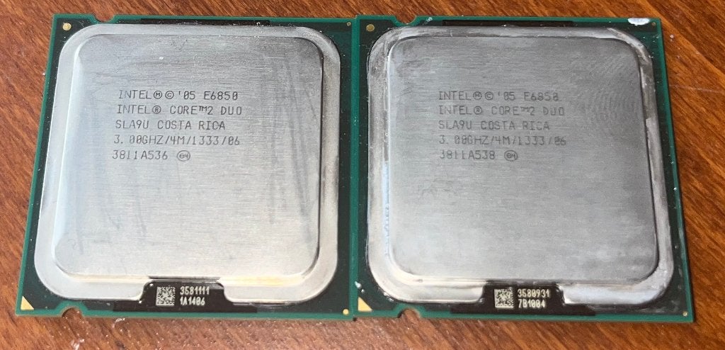 Intel Core 2 Duo E6850, Zo goed als nieuw, 2-core, Socket 775, 2 tot 3 Ghz
