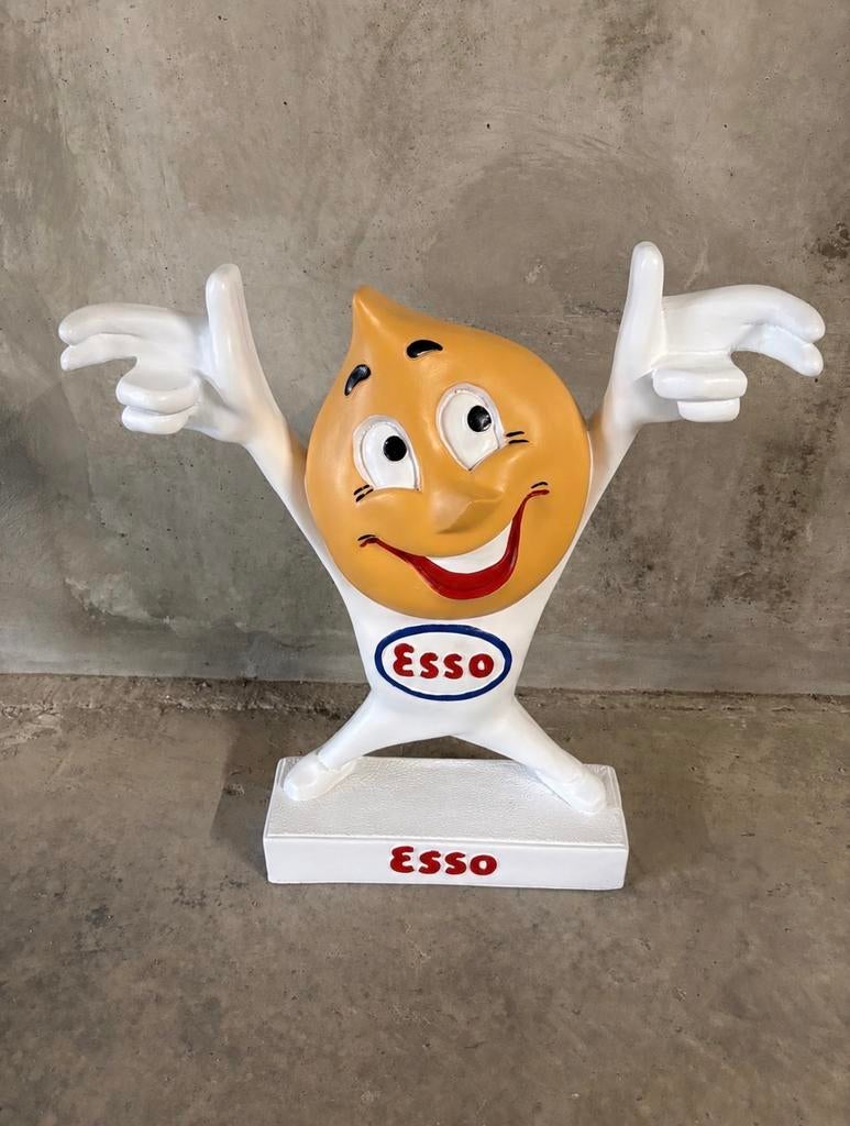 Groot Esso beeld - 65 cm vintage., Verzenden, Gebruikt, Reclamebord