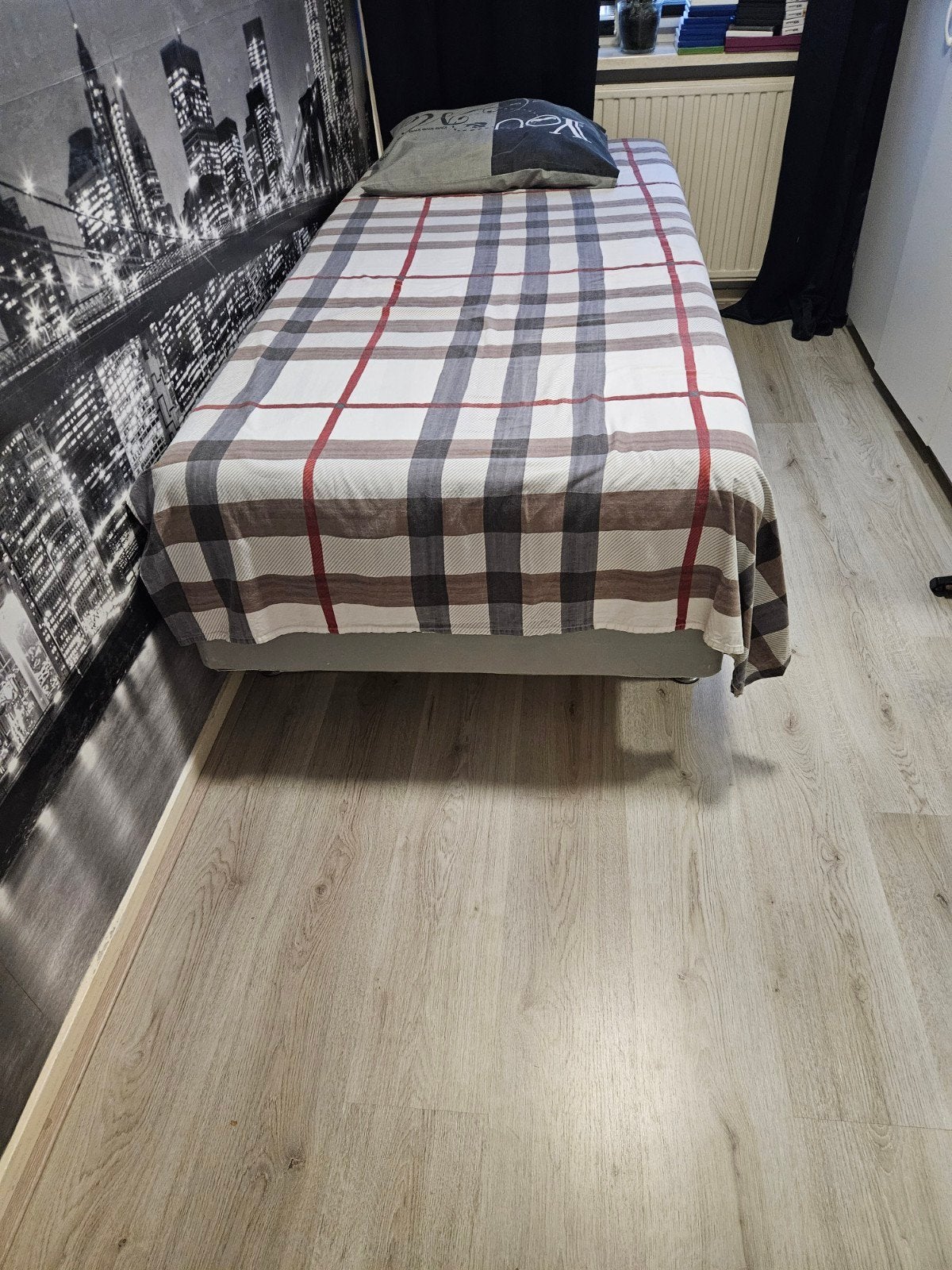 Boxspring bed, Ophalen, Gebruikt, 90 cm, Eenpersoons