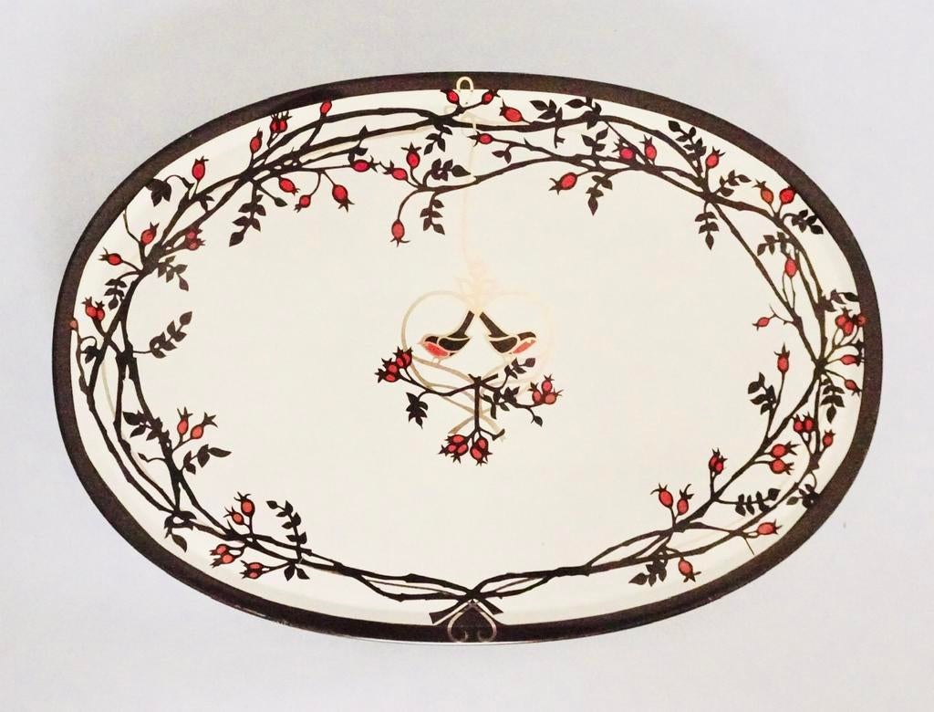 Groot vintage blik Royal Copenhagen vogel kerst roodborstje, Verzamelen, Ophalen, Zo goed als nieuw, Koek(jes), Overige merken