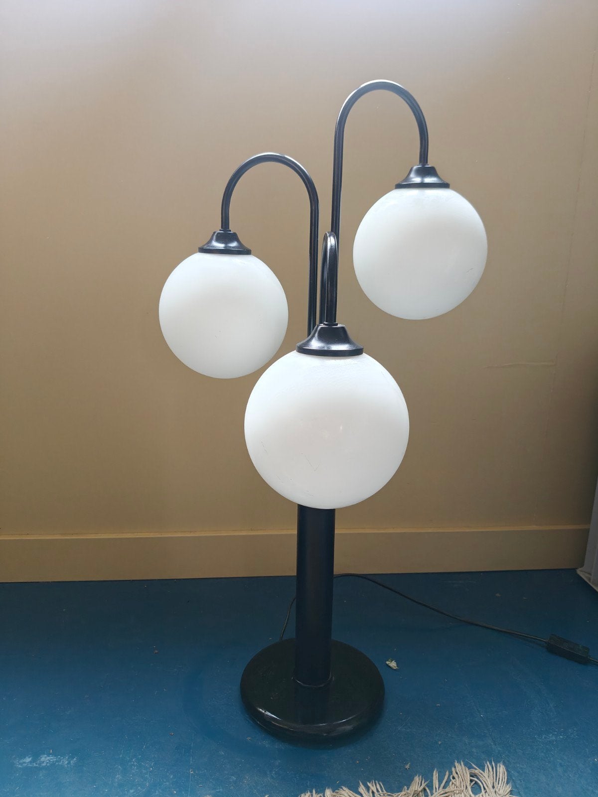 Space Age Bollamp Tafelmodel - Vintage Design, Vintage, Ophalen of Verzenden, Glas, Gebruikt