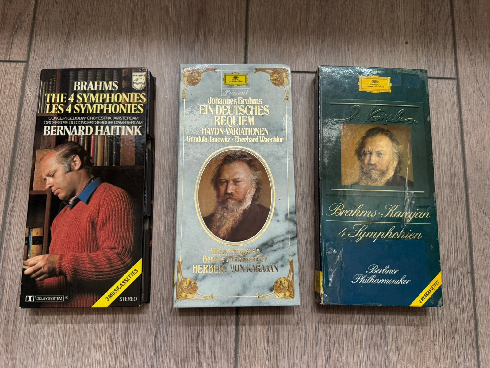 3 boxen Brahms cassettebandjes, Gebruikt, 2 t/m 25 bandjes, Klassiek, Ophalen of Verzenden
