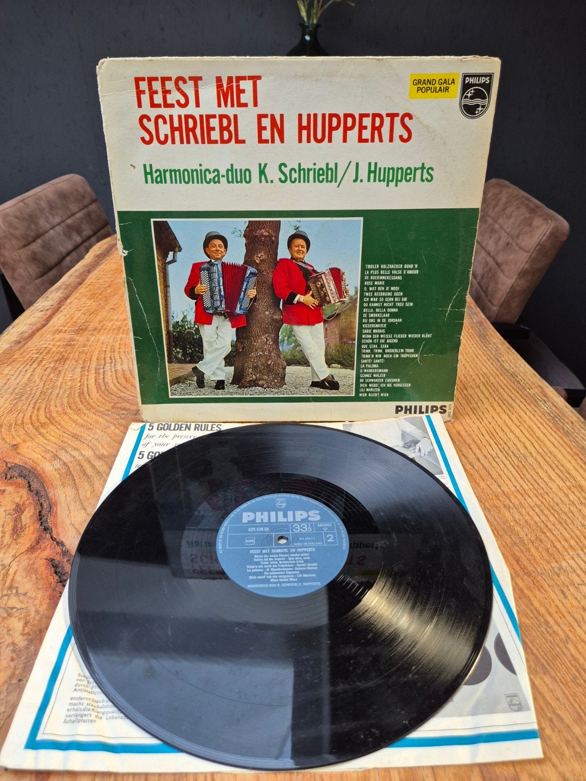 Feest met Schriebl en Hupperts - Harmonica-duo LP, Ophalen of Verzenden