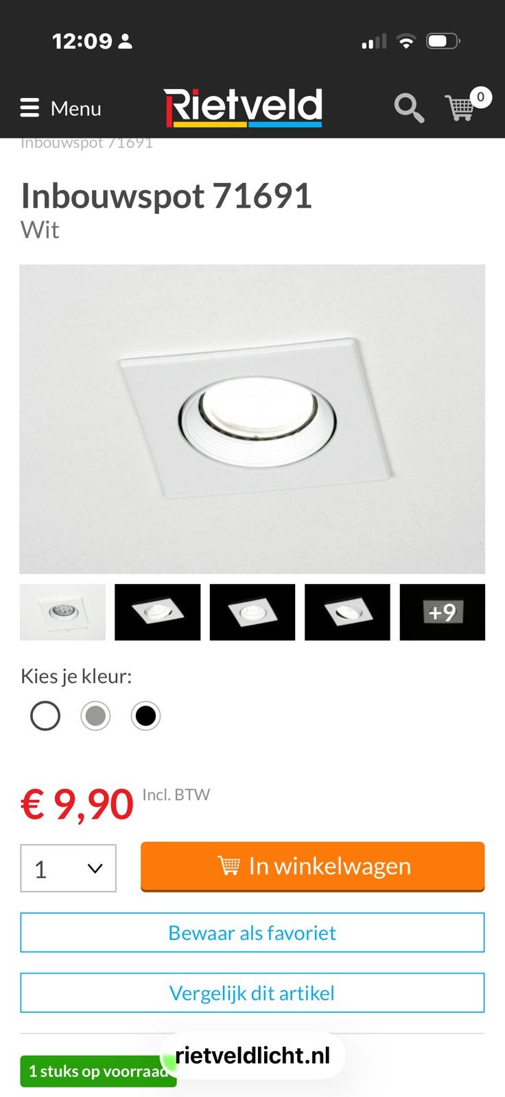 Lumidora spotje wit artikel 71691 2x nieuw, Ophalen, Zo goed als nieuw, Metaal of Aluminium