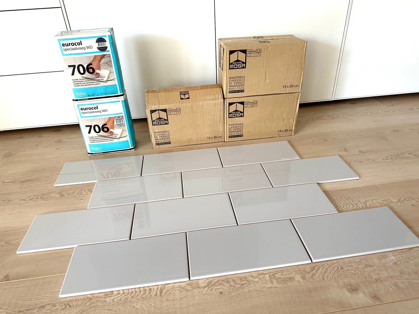 Mosa wandtegels (15 x 30), Ophalen, Overige materialen, Wandtegels, Nieuw
