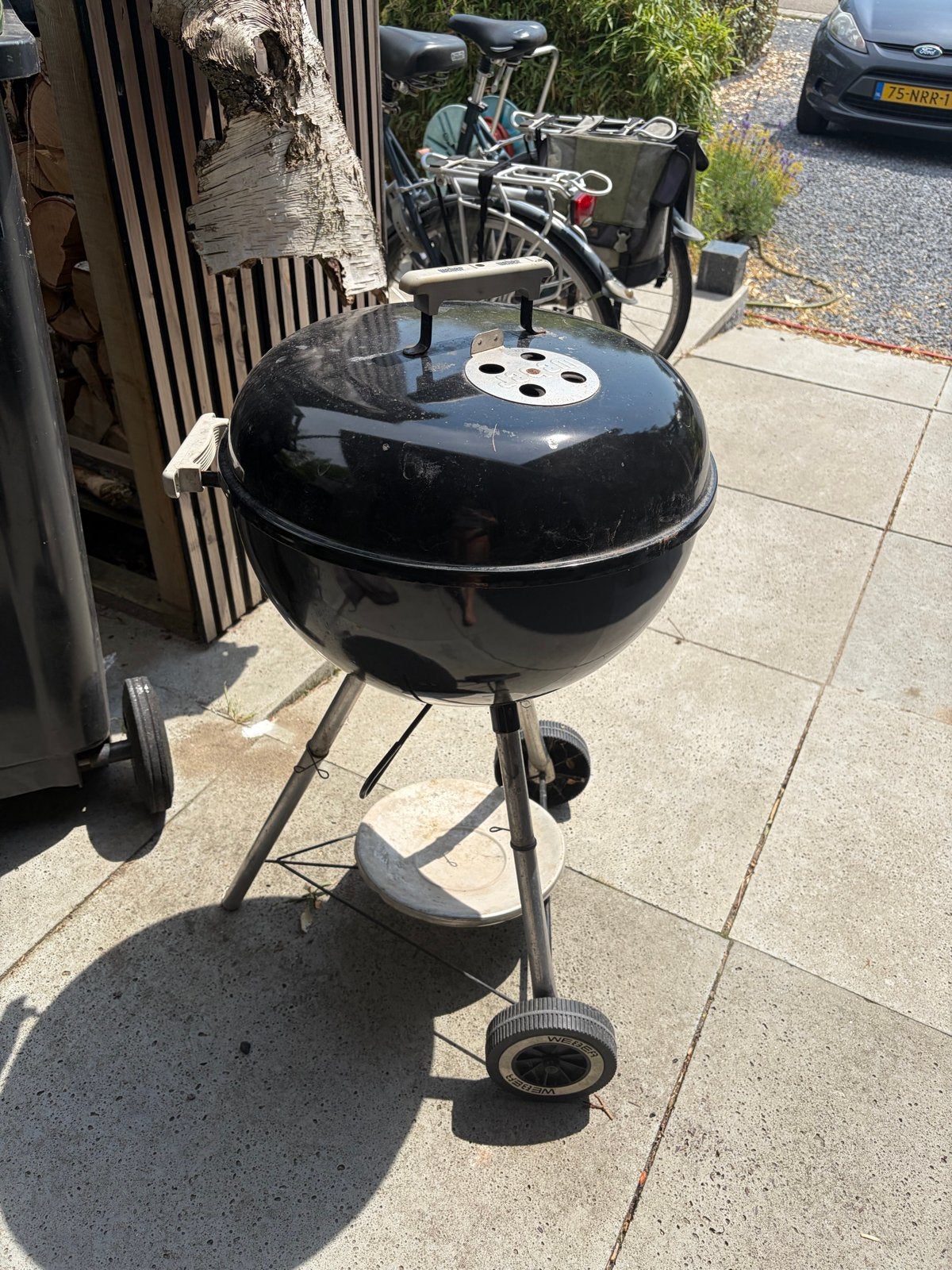 Gratis - Weber BBQ met hoes - Gebruikt, maar functioneel, Ophalen, Gebruikt