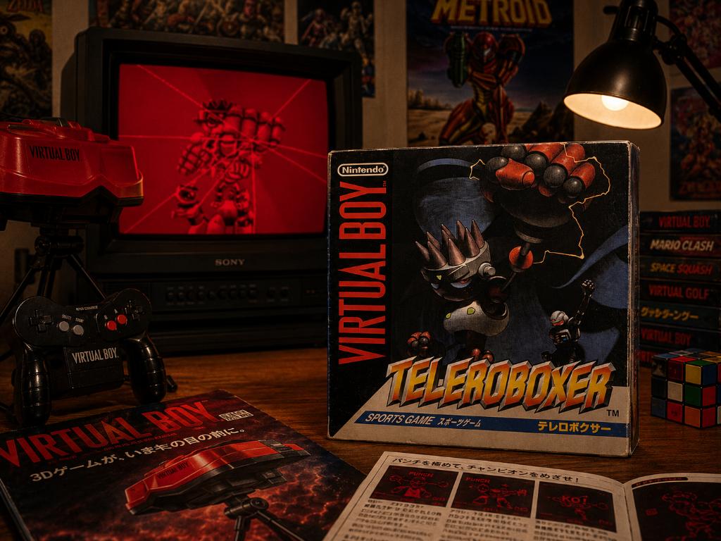 Virtual boy - Teleroboxer - JAP CIB Boxprotector, Spelcomputers en Games, 1 speler, Ophalen of Verzenden, Zo goed als nieuw, Vanaf 3 jaar
