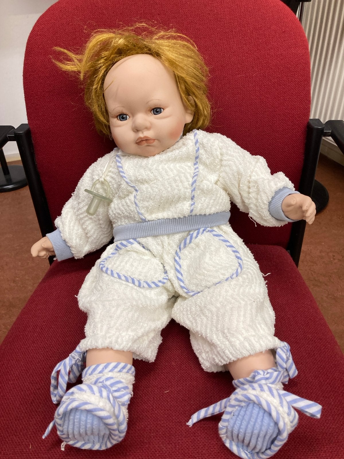 Vintage Babypop met Porseleinen Hoofd, Armen en Benen, Ophalen, Gebruikt, ., .