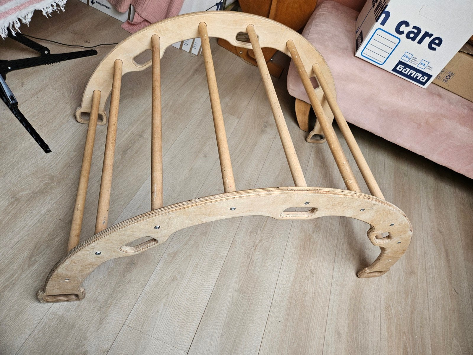Houten klimrek/glijbaan voor kinderen montessori, Kinderen en Baby's, Ophalen, Gebruikt, Glijbaan