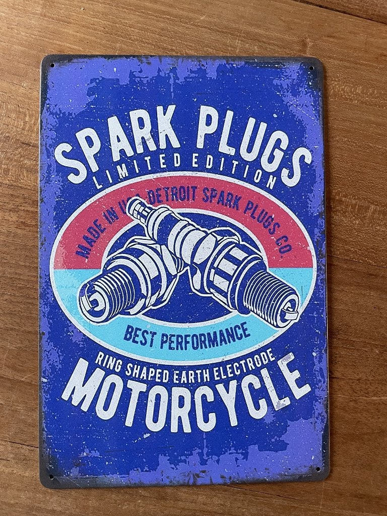 Spark Plugs  reclamebord (Old Look), Www.pand50.nl, Reclamebord, Nieuw, Ophalen of Verzenden