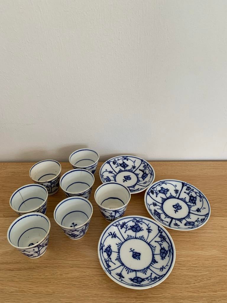 Antiek Tettau Porselein- Strohblumenmuster, Ophalen of Verzenden