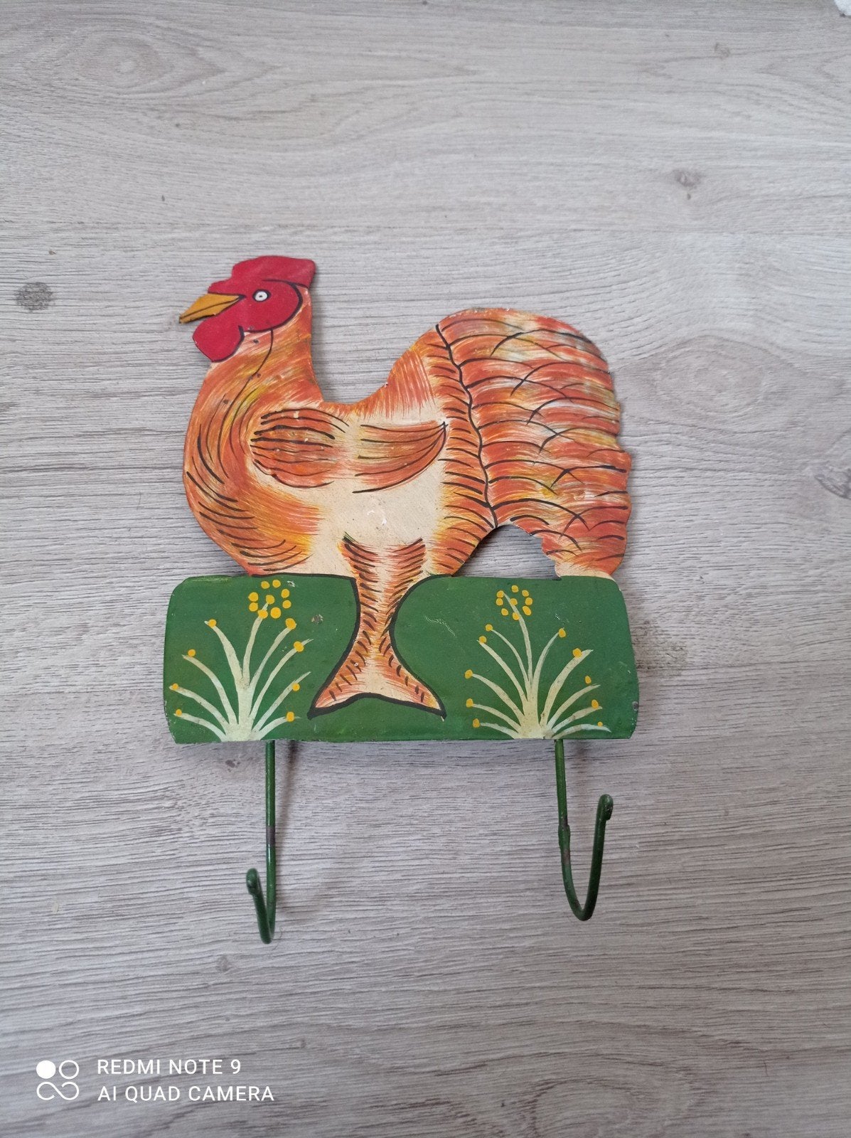 Vintage decoratieve sleutelhanger of wandhaak , Antiek en Kunst, Antiek | Overige Antiek, Ophalen of Verzenden
