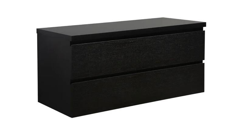 Zwart eiken badkamermeubel (NIEUW!), Huis en Inrichting, Ophalen, 100 tot 150 cm, Zo goed als nieuw, Minder dan 100 cm