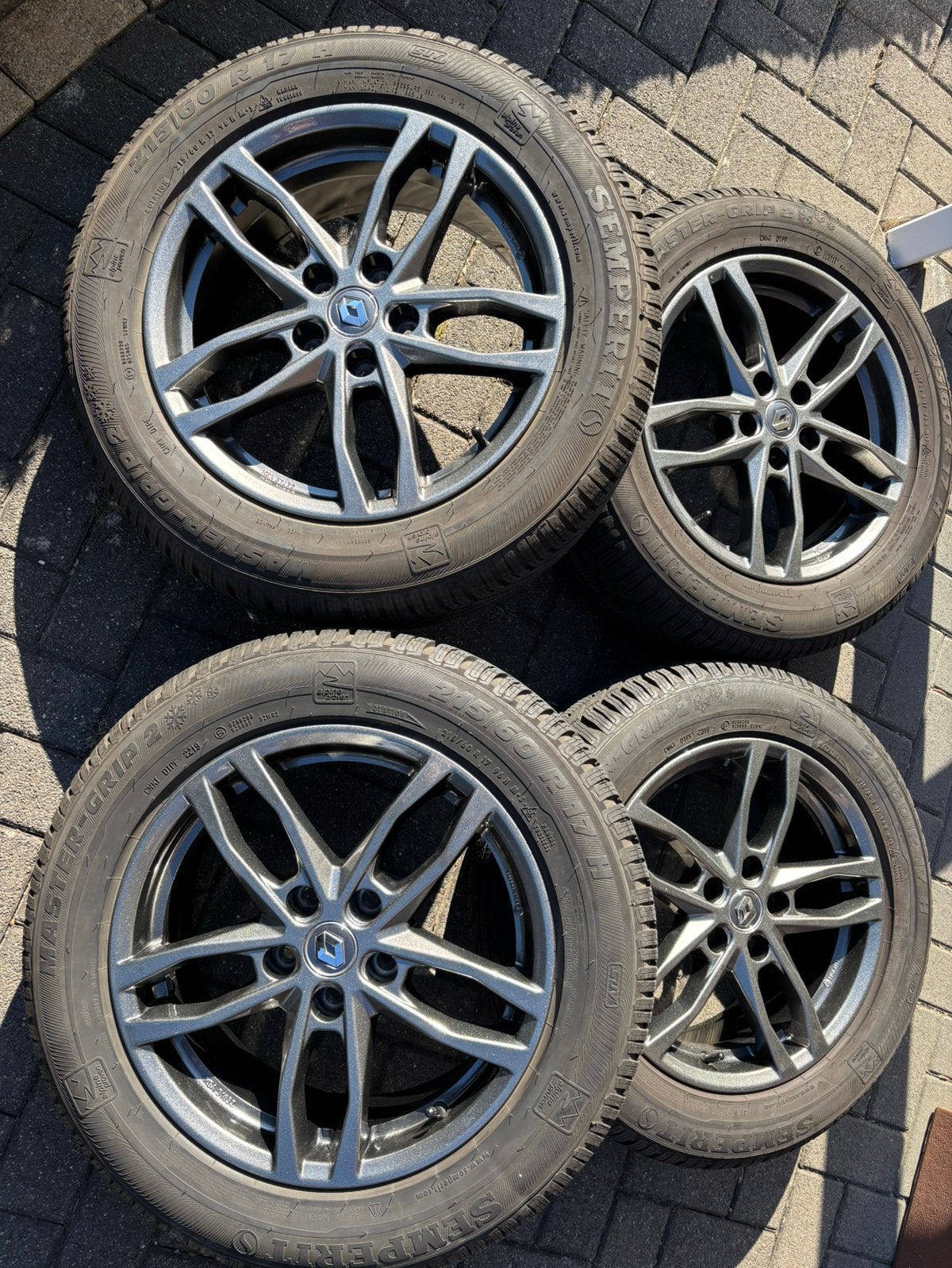 Renault Kadjar / captur Winterbanden op alu velg met TPMS, Ophalen, Banden en Velgen, 17 inch, Winterbanden