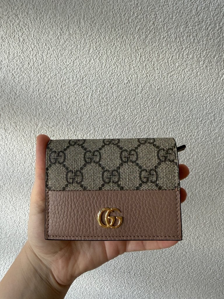 Orginele Gucci portomonnee, Zo goed als nieuw, Roze, Leer, Ophalen