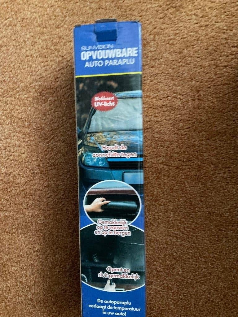 Opvouwbare auto paraplu, Ophalen of Verzenden, Nieuw, Zwart