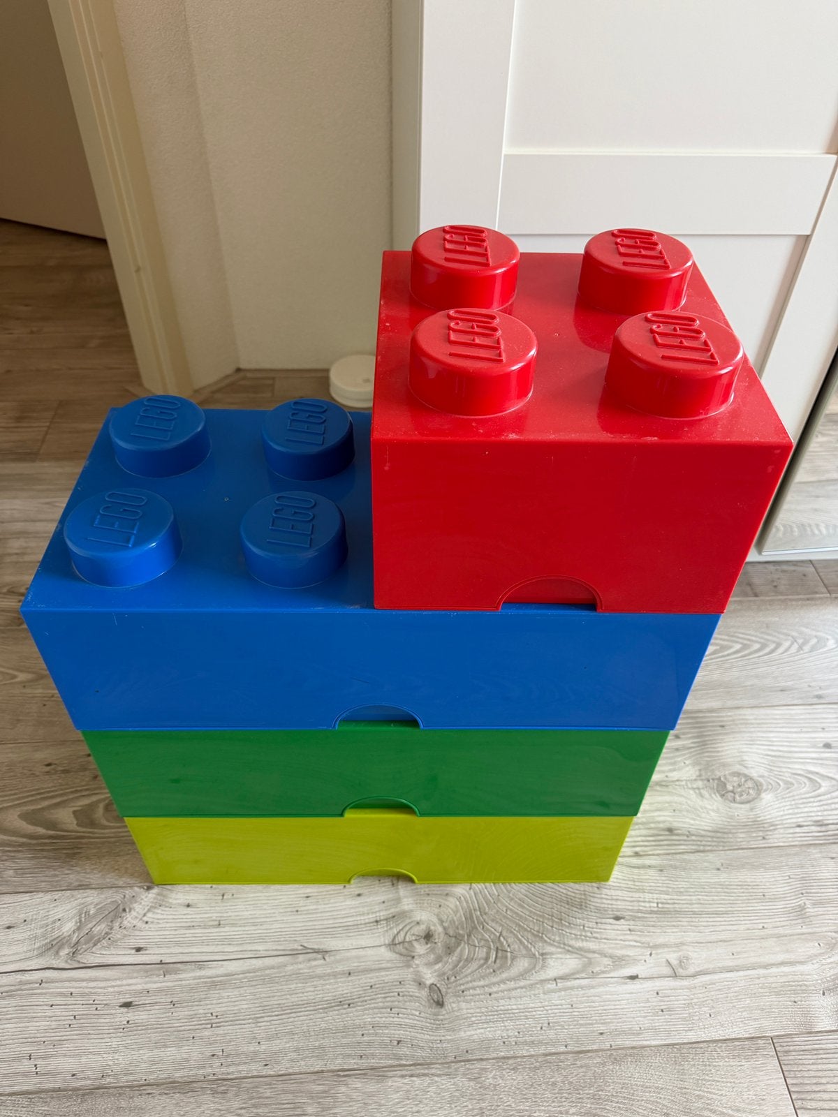 Opbergboxen lego (4 stuks), Ophalen, Gebruikt, Accessoire, Lego