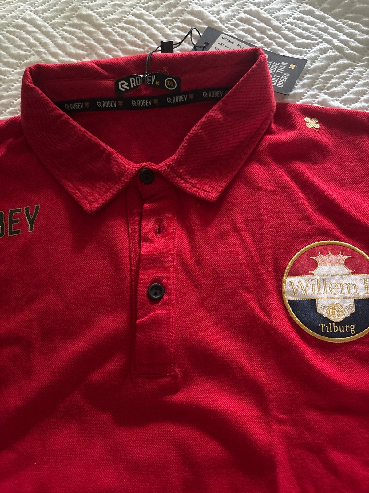 Rood Willem II Polo 3XL, Ophalen of Verzenden, Nieuw, Overige maten, Rood