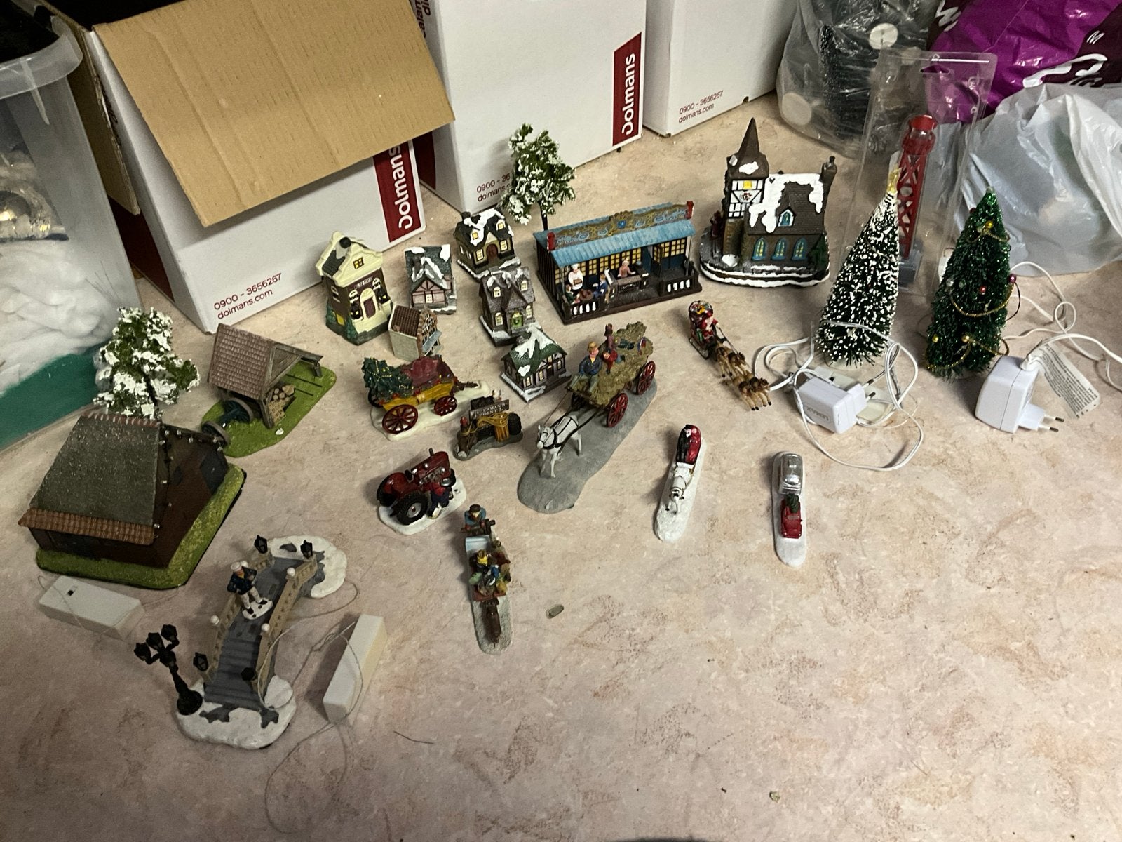 Lemax kerst dorp spullen, Ophalen of Verzenden