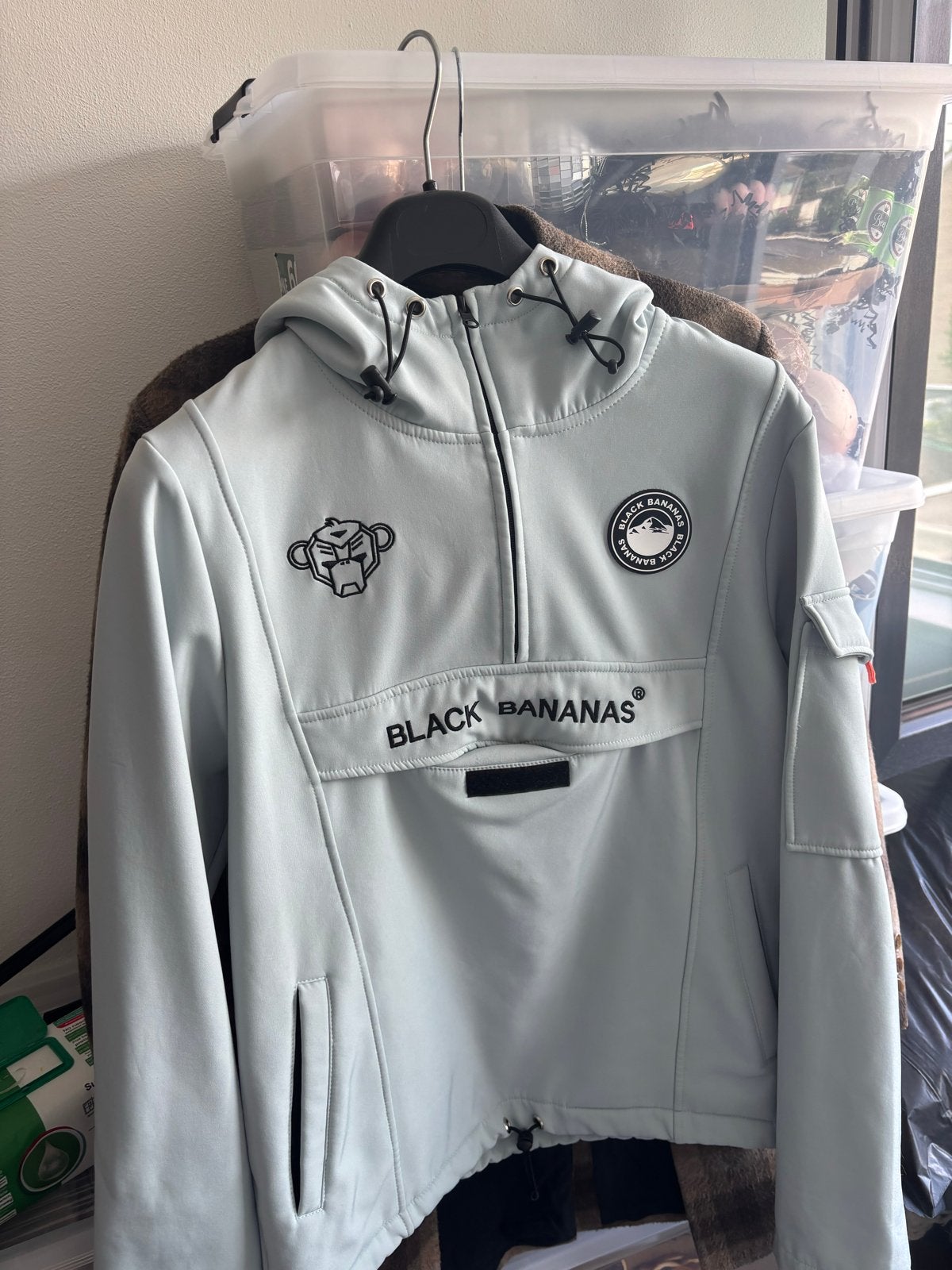 Black Bananas Anorak Jas Maat M, Ophalen, Zo goed als nieuw, Maat 38/40 (M), Grijs