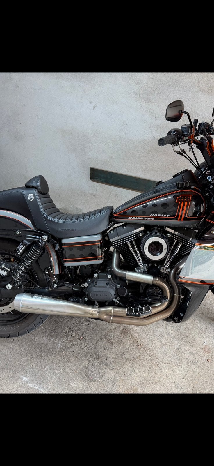 Bassani greg lutzka 2-1 uitlaat HD Dyna, Motoren, Ophalen