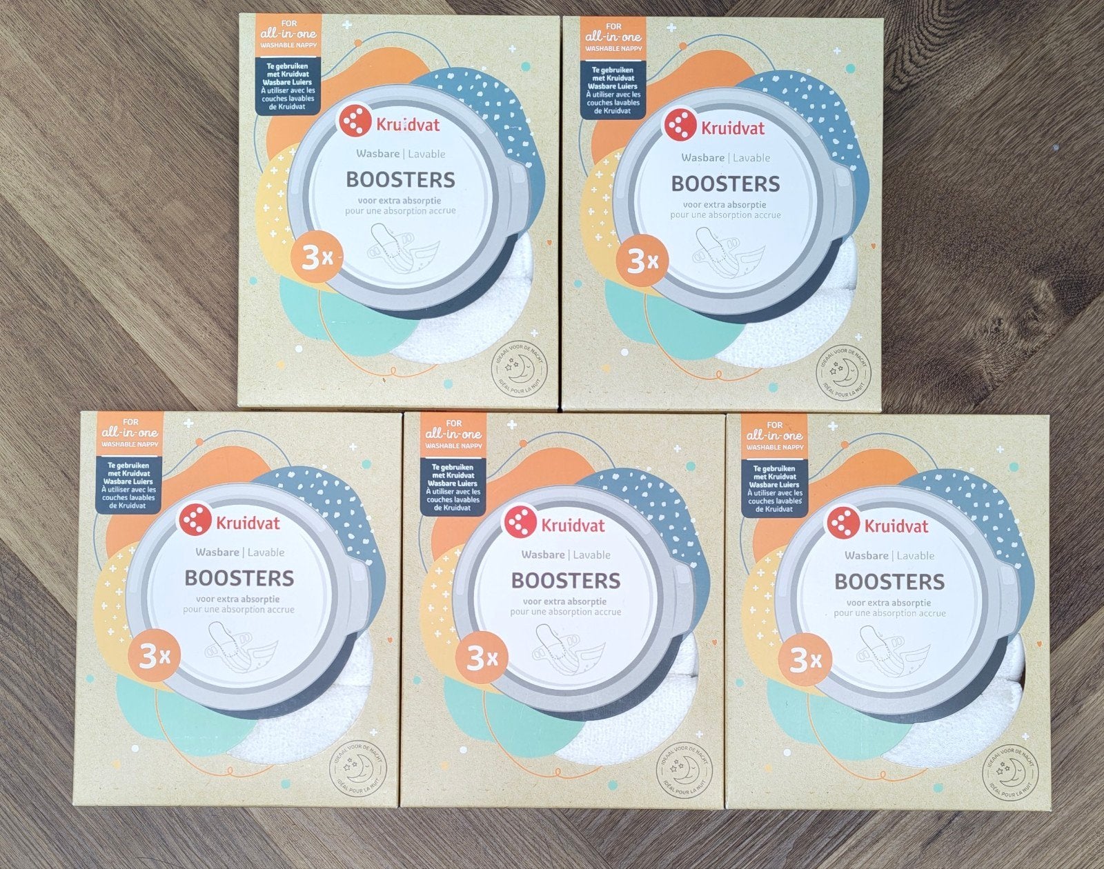 5x Kruidvat Wasbare Boosters, Ophalen of Verzenden, Nieuw