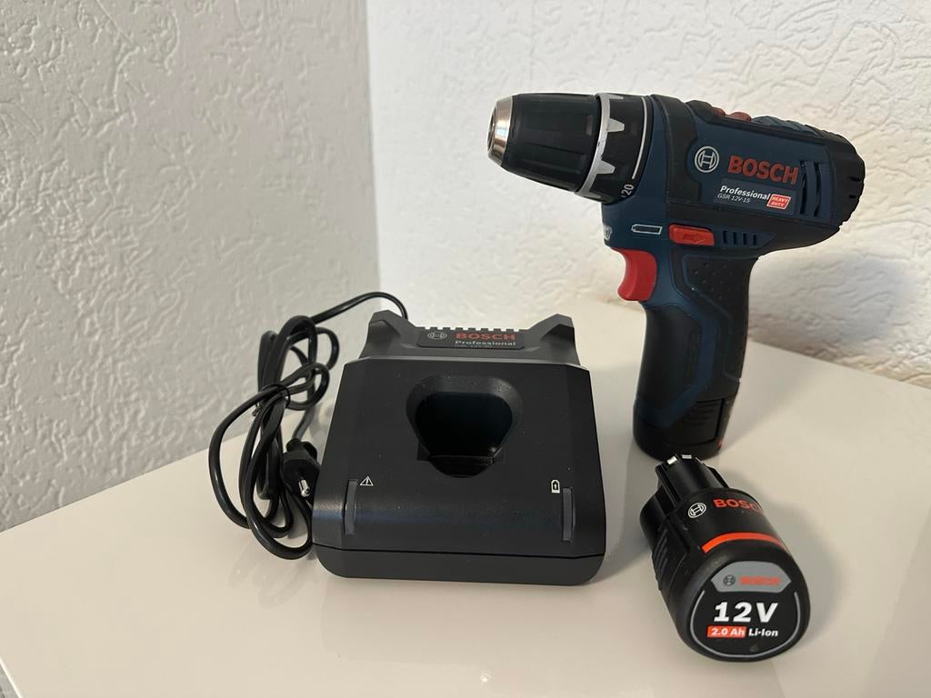 Bosch Professional GSR 12V-15 Boor-/Schroefmachine, Doe-het-zelf en Verbouw, Gereedschap | Boormachines, Ophalen, Zo goed als nieuw