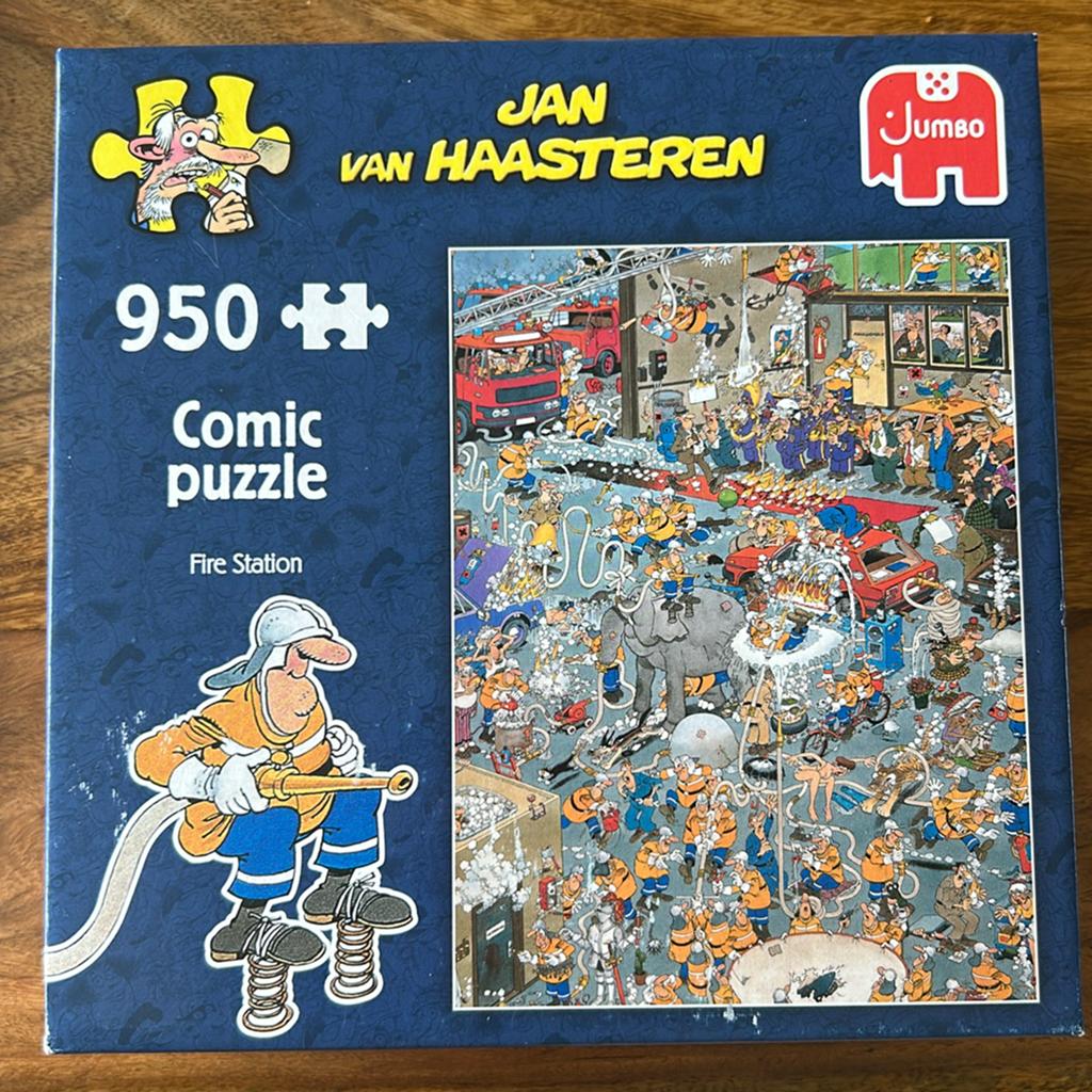 Puzzel ‘Brandweer’ Jan van Haasteren (950 stukjes), Hobby en Vrije tijd, Denksport en Puzzels, Ophalen of Verzenden, 500 t/m 1500 stukjes