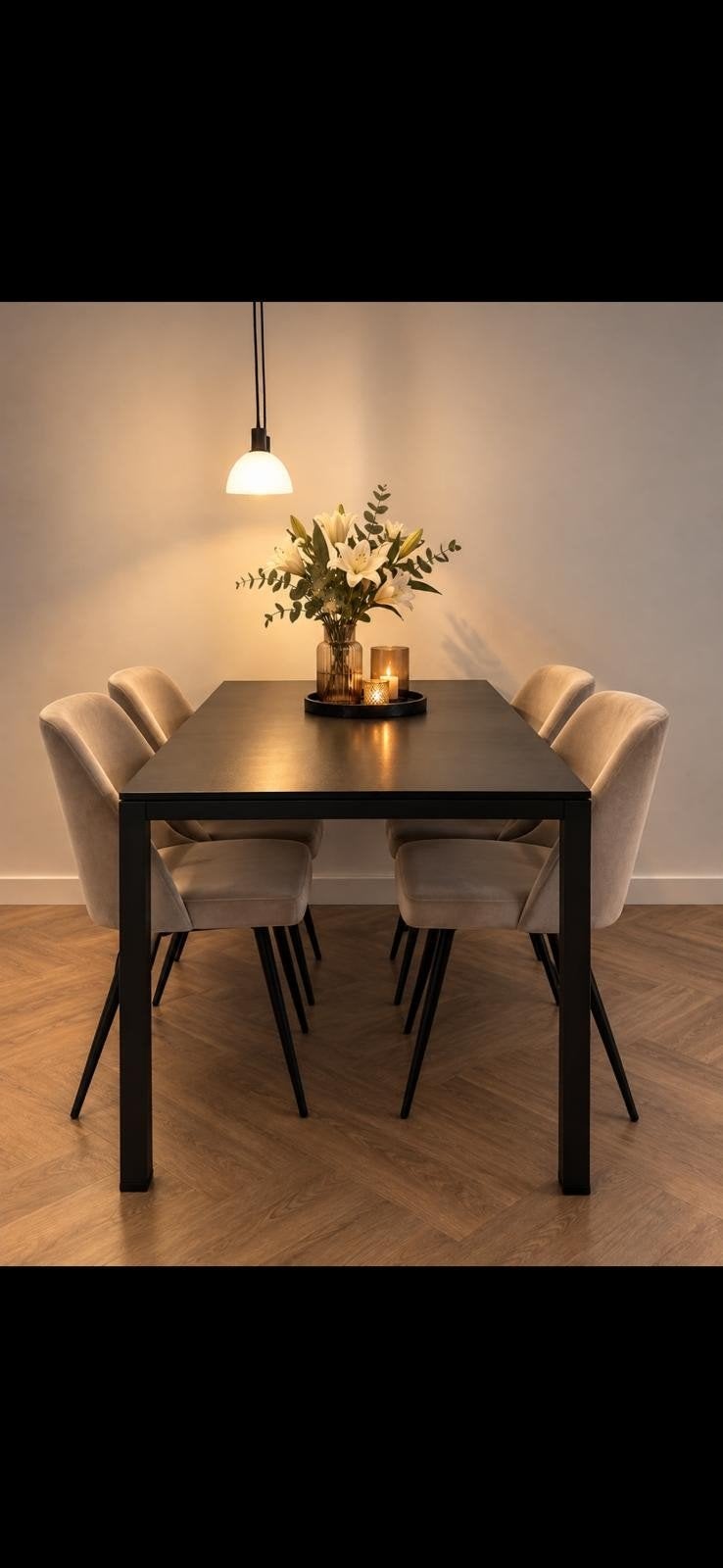 Piet Klerkx Fly eettafel – Zwart keramiek – Z.g.a.n., Ophalen of Verzenden