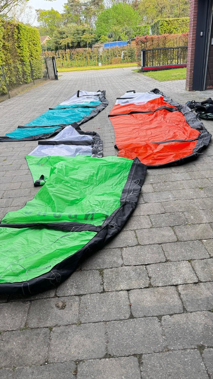 Ozone Enduro V4 Kiteset (10m, 8m, 6m) met Bar, Ophalen, Gebruikt, 10 m², Kitesurf-set