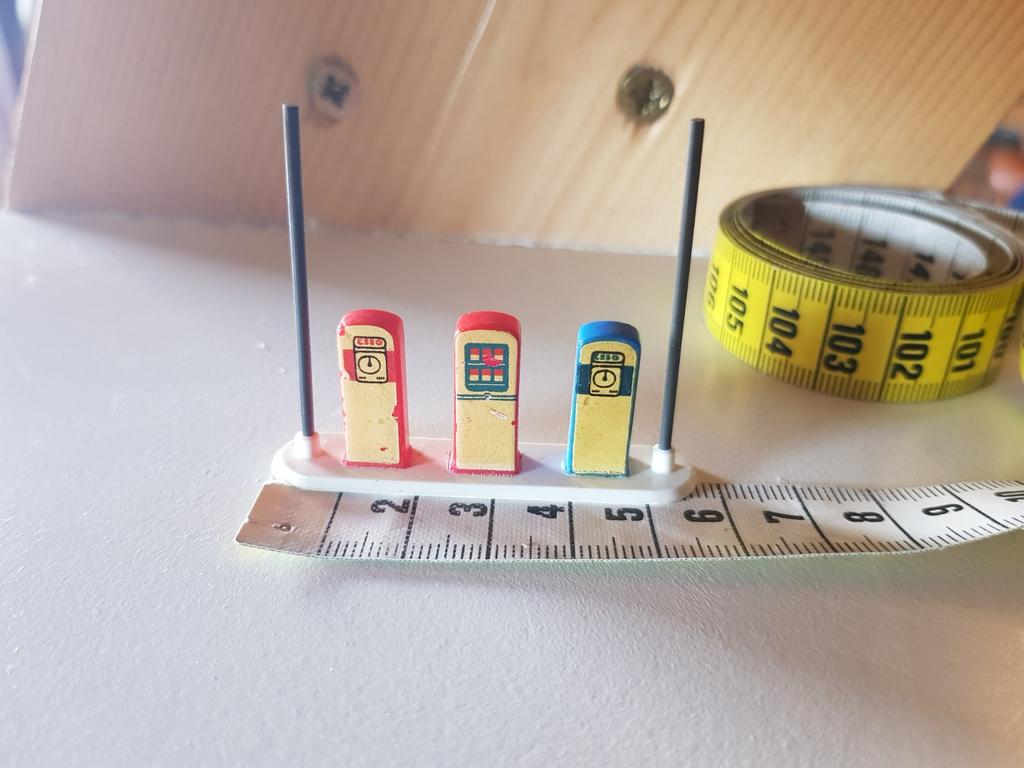 Vintage zeer oude miniatuur Lego benzinepompen., Ophalen of Verzenden, Gebruikt, Lego