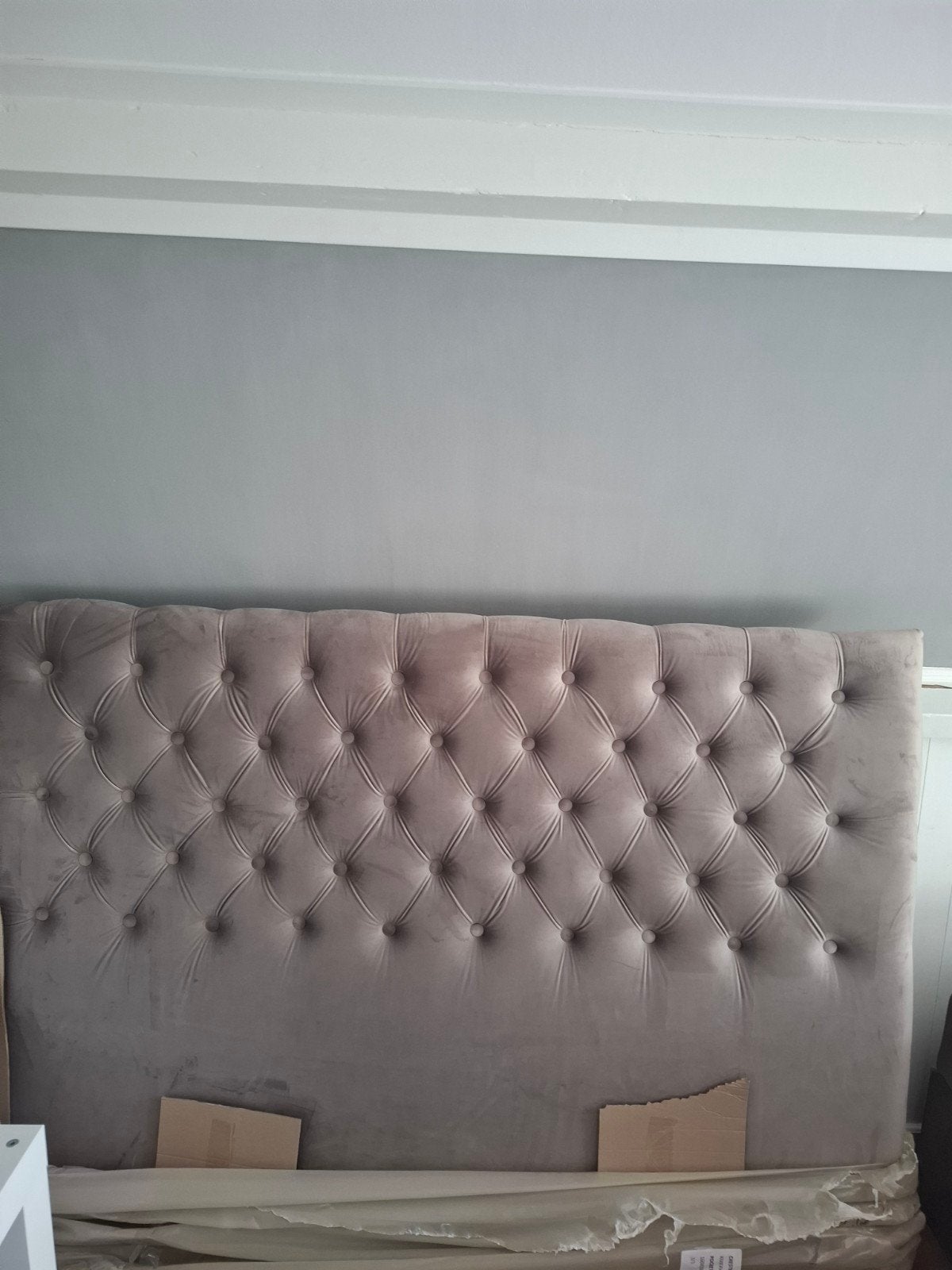 hoofdbord  bed gecapitonneerd, Huis en Inrichting, Ophalen, Stof, 160 cm, Nieuw
