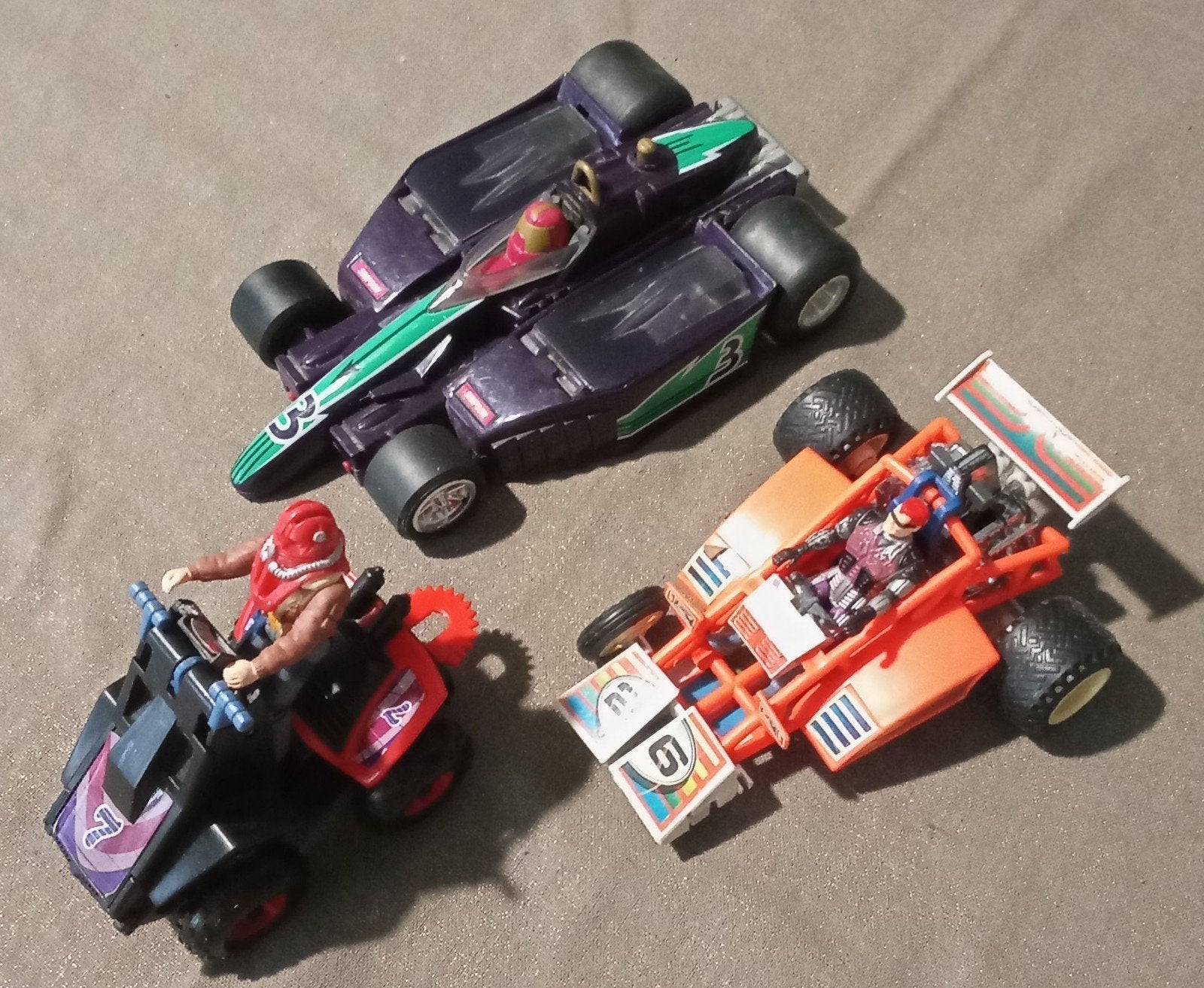 3 M.A.S.K. voertuigen met poppetjes - Vintage speelgoed, Ophalen of Verzenden, Gebruikt