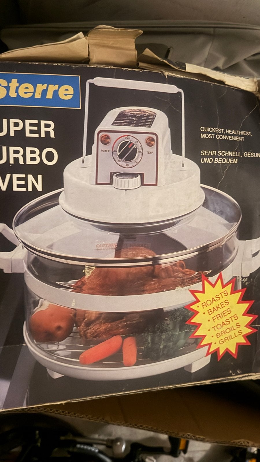 Sterre Super Turbo Oven - Halogeenoven met grillfunctie, Minder dan 45 cm, Overige merken, Hete lucht, Nieuw