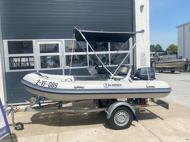 Talamex Silverline 350 complete set, Watersport en Boten, Rubberboten, Ophalen, Aluminium, Peddels, Zo goed als nieuw