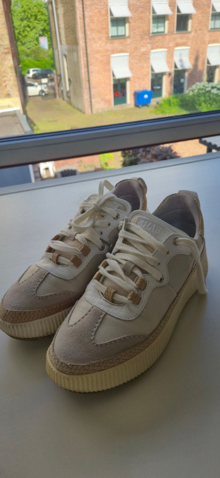 Shabbies Amsterdam Sneakers Maat 39 - Zo goed als nieuw, Kleding | Dames, Schoenen, Zo goed als nieuw, Sneakers of Gympen, Wit