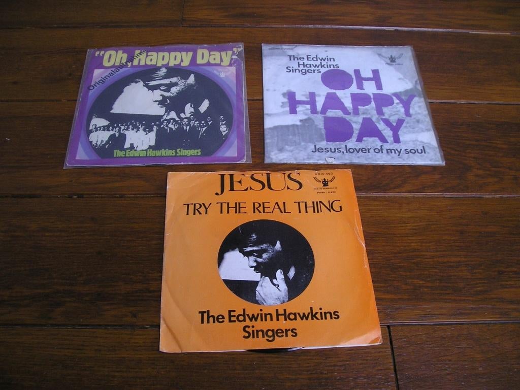 60s gospel the edwin hawkins singles, Cd's en Dvd's, Vinyl Singles, 7 inch, Single, Ophalen of Verzenden, Zo goed als nieuw