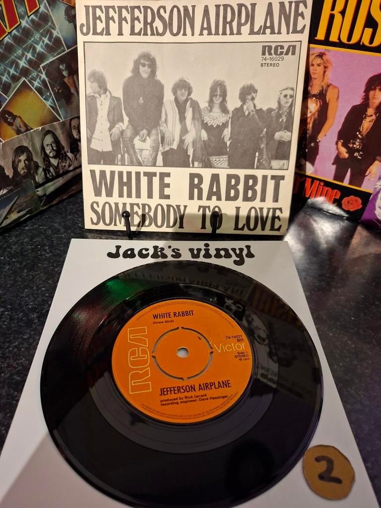 Jefferson Airplane - White Rabbit / Somebody To Love 1970/2, Originele persing, 7 inch, Ophalen of Verzenden, Zo goed als nieuw