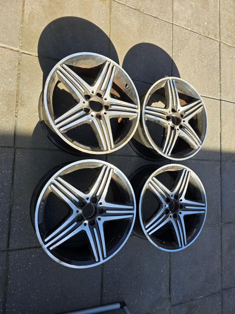 Set van 4 originele Mercedes-Benz AMG velgen 18 inch, Auto-onderdelen, Banden en Velgen, Ophalen, 18 inch, Gebruikt, Velg(en)