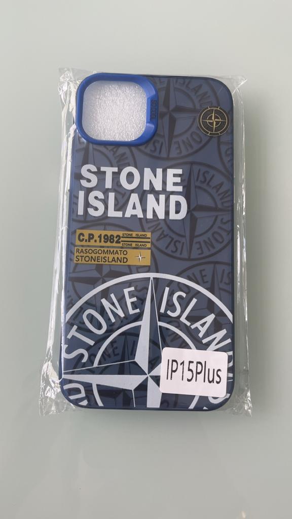 Stone Island hoesje iPhone 15 Plus blauw, Blauw, Nieuw, Hoesje of Tasje, Ophalen of Verzenden