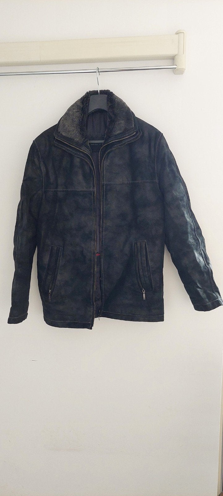 Heren Leren Jas - Rino & Pelle - Maat 50 (M), Kleding | Heren, Maat 48/50 (M), Zwart, Ophalen of Verzenden, Zo goed als nieuw