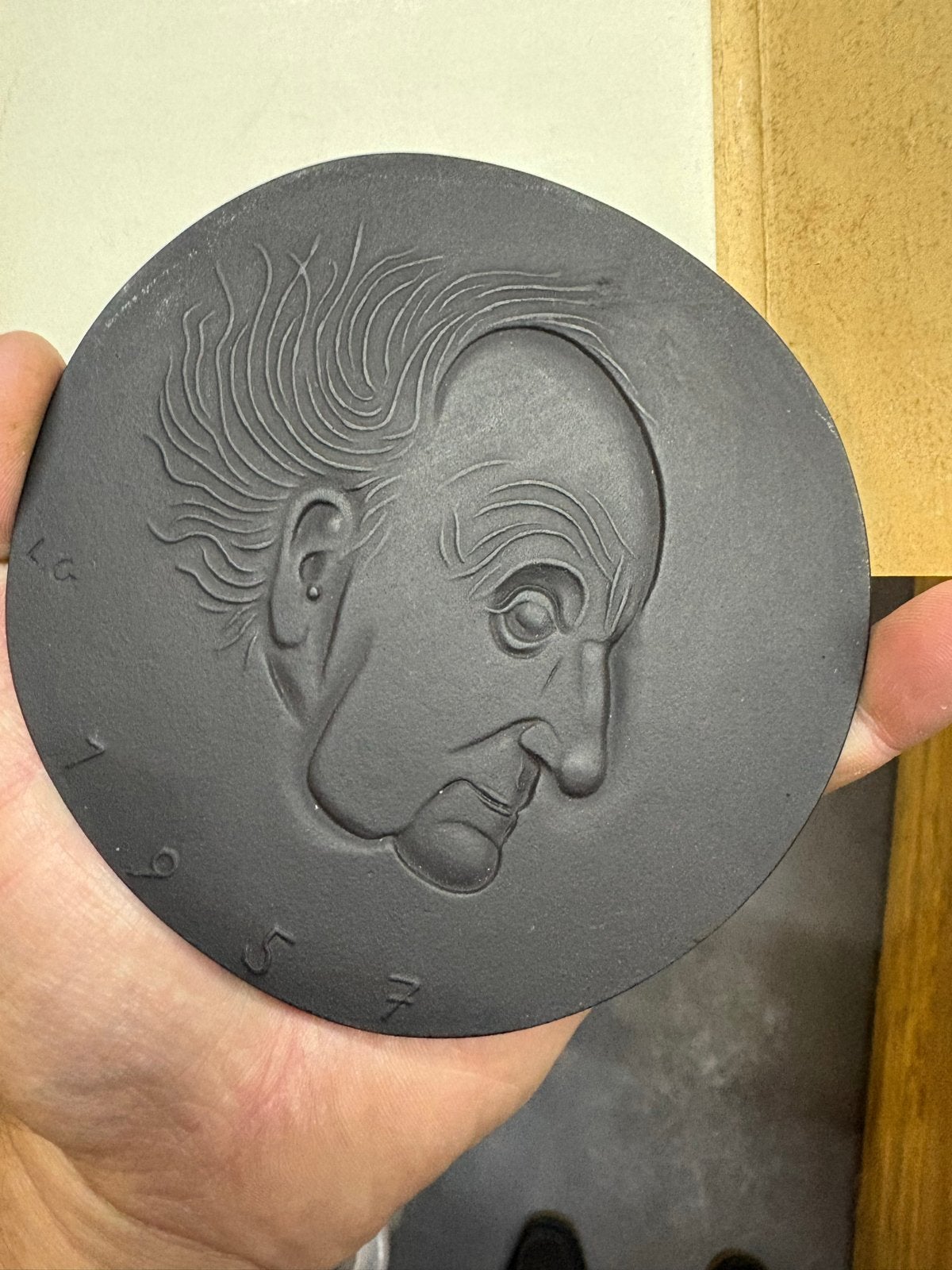 Buderus kunstgietijzeren plaquette Gerhart Hauptmann 1957, Ophalen of Verzenden