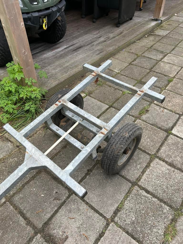 Aanhangwagen zitmaaier, Ophalen of Verzenden, Gebruikt, 50 cm of meer