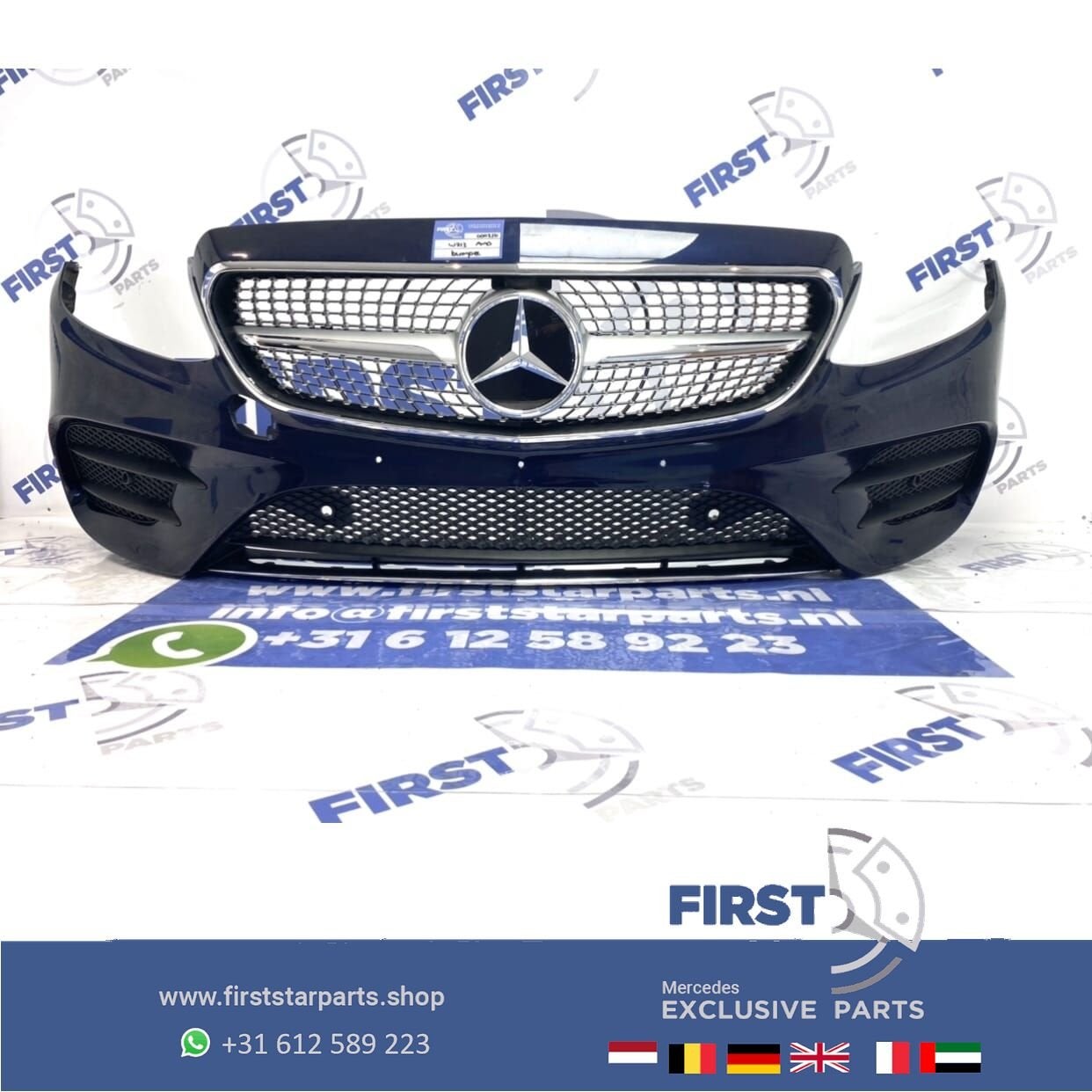 W213 AMG LINE VOORBUMPER + DIAMOND GRIL Mercedes E Klasse BL, Gebruikt, -, Voor, Ophalen of Verzenden