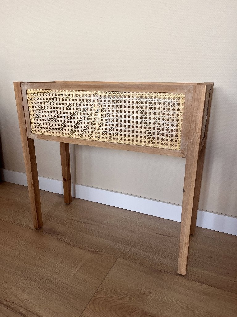 Webbing plantenbak op voet (xenos), Ophalen, Rond, Zo goed als nieuw, Binnen