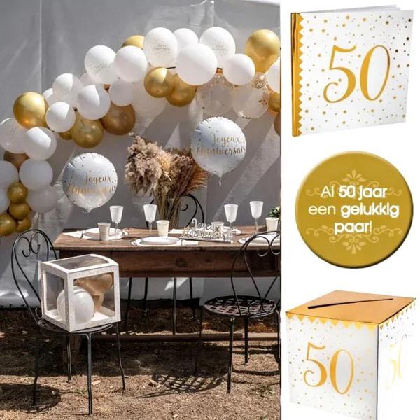 50 & fabulous set met diadeen rn sjerp deLuxe, Versiering, Nieuw, Abraham of Sarah, Ophalen of Verzenden