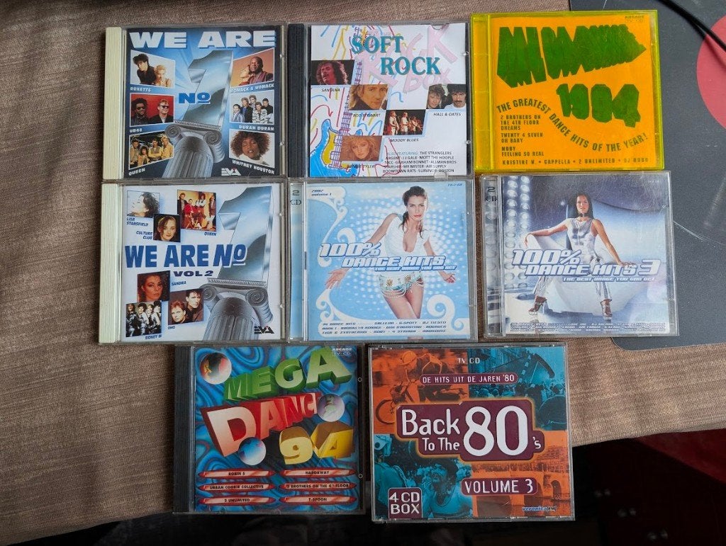 8 Nostalgische verzamelcd's - Dance, Pop, '80's & '90's, Ophalen of Verzenden, Gebruikt