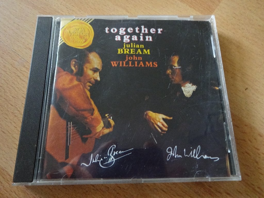 CD - Julian Bream, John Williams – Together Again, Kamermuziek, Overige componisten, Zo goed als nieuw, Album