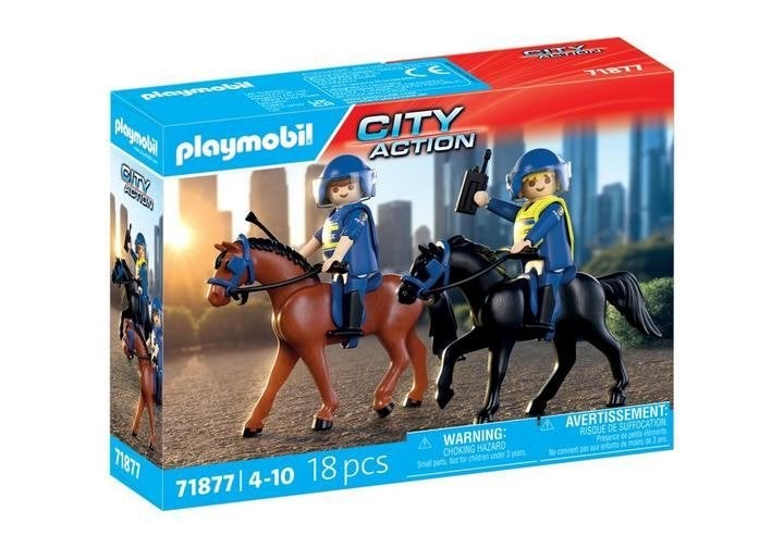 71877 politie te paard, Complete set, Nieuw, Ophalen of Verzenden, City action