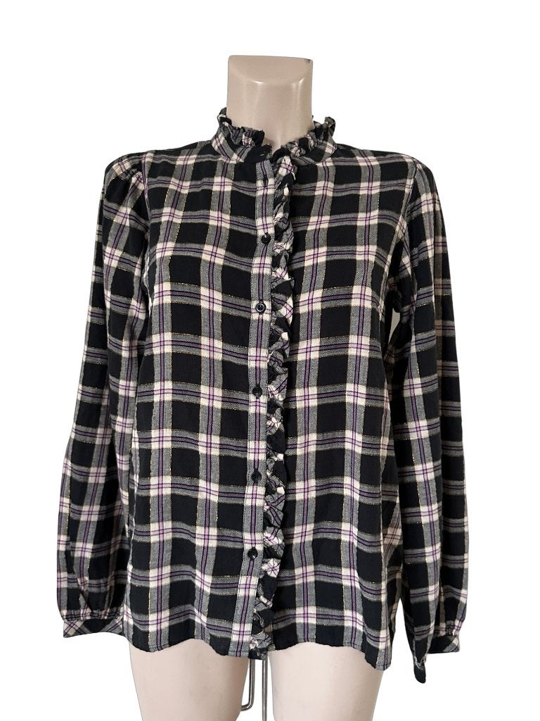 Pom Amsterdam blouse NIEUW XS, Kleding | Dames, Blauw, Nieuw, Ophalen of Verzenden, Maat 34 (XS) of kleiner